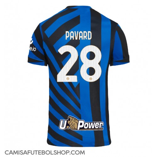 Camisa de time de futebol Inter Milan Benjamin Pavard #28 Replicas 1º Equipamento 2024-25 Manga Curta